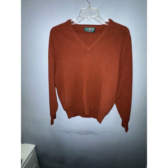 VTG Alan Paine 100% Lambs Wool Pullover Men’s Sweater Damage sz large - Picture 1 of 9